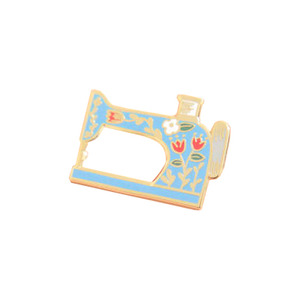 [단종][Justine][Pin]Blue Sewing Machine.핀뱃지