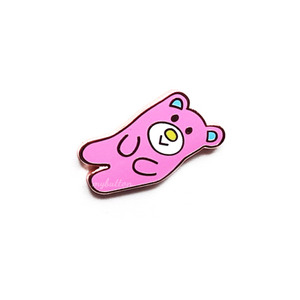 [SJK-001][Pin]Pink bear twin.뱃지