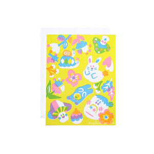 [SJK-018]Rabbit and snail yellow screenprinted 