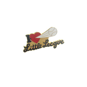 [Retro][Pin]I♥little league.베이스볼리그 핀뱃지