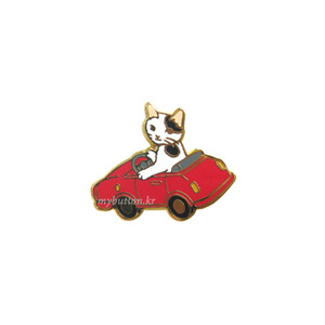 [PCZ-004][Pin]Cat_Mini car.고양이뱃지