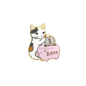[PCZ-033][Pin]Cat_Coin bank.고양이뱃지