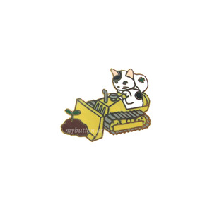 [PCZ-047][Pin]Cat_Bulldozer.고양이뱃지