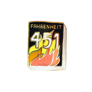 [BK][Pin]Book pins_Fahrenheit451.화씨 451북뱃지