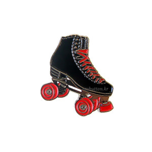 [W][Pin]Roller Skate(Black).롤러스케이트(블랙) 뱃지