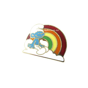 [USA][Pin]Smurf(Rainbow).스머프 빈티지브로치