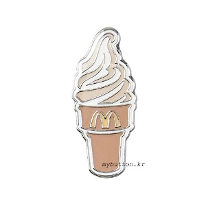 [Mc][Pin]아이스크림콘(바닐라).맥도널드 뱃지