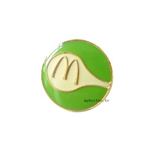 [Mcdonald&#039;s][Vintage][Pin]Green Mc.맥도널드 빈티지뱃지
