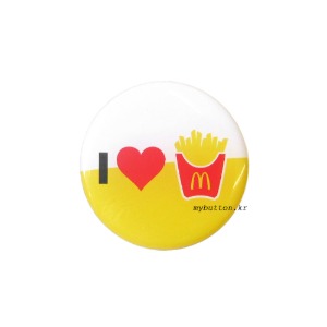 [Mcdonald&#039;s][Pin]I♥FF.맥도날드 핀뱃지