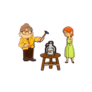 [Disney/Pixar][Pin][Set]Up Carl &amp; Ellie.디즈니픽사 업 핀뱃지세트