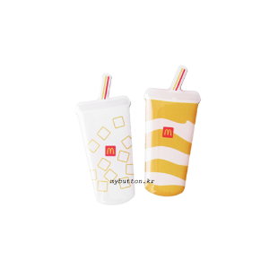 [Mcdonald&#039;s][Pin][2TYPE]Drink cup.맥도날드 핀뱃지
