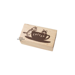 [Stamp][SL-23]커피잔.고양이스탬프